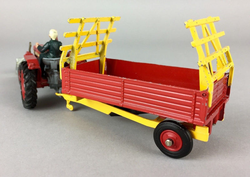 CORGI TOYS - MASSEY-FERGUSON 165 TRACTOR DRIVER TIPPING TRAILER, GIFT SET No.9, BOXED