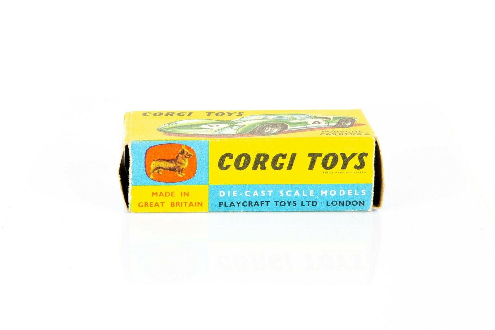 Corgi Toys Porsche Carrera 6 N°330 - 1/43, Rouge, Vintage, Neuve En Boîte
