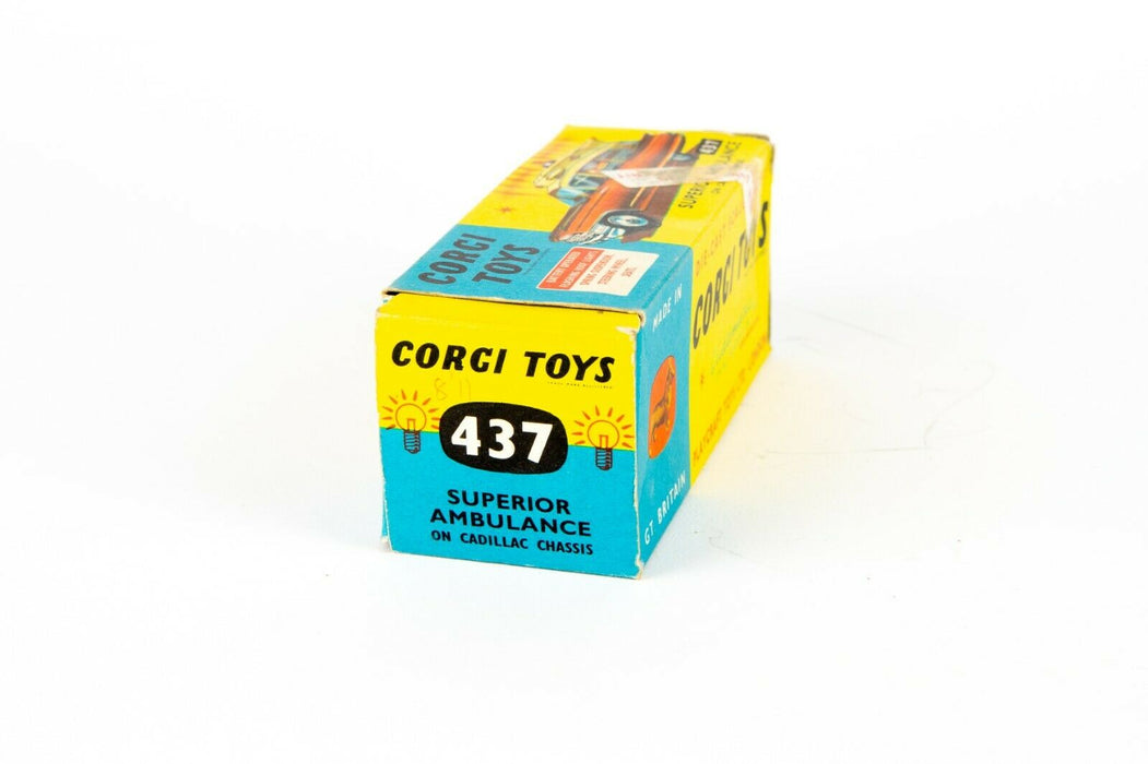 CORGI TOYS -SUPERIOR AMBULANCE, CADILLAC CHASSIS No. 437- VINTAGE MODEL, BOXED