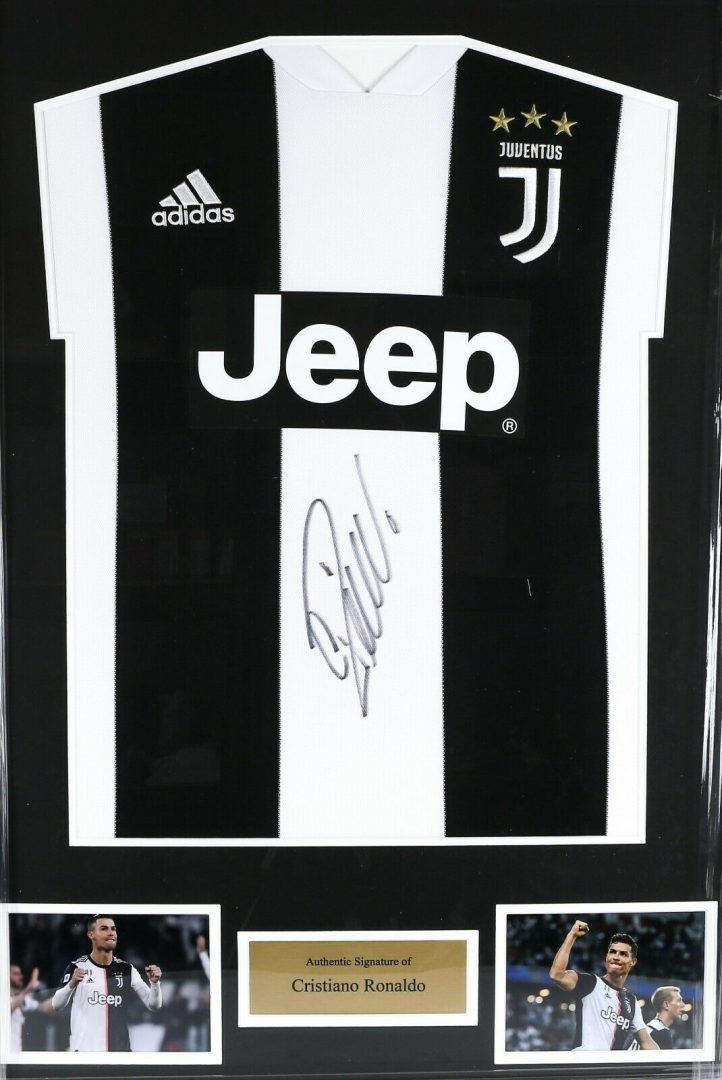CRISTIANO RONALDO - SIGNED AUTOGRAPH JUVENTUS HOME FOOTBALL KIT SHIRT