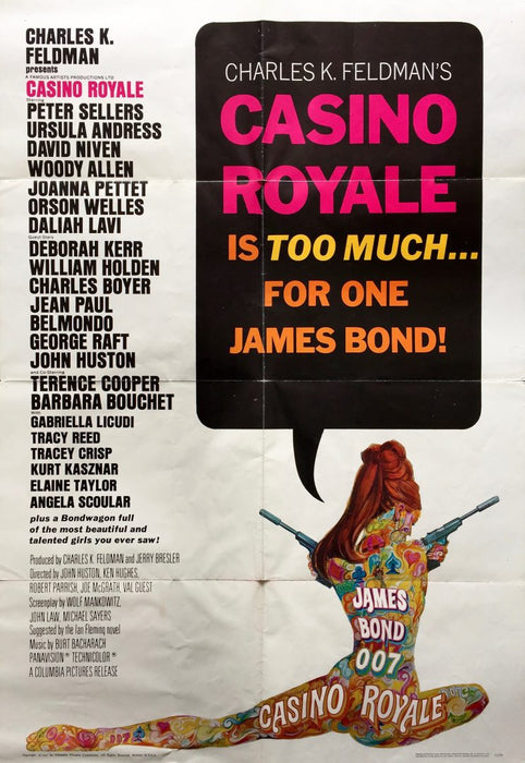 CASINO ROYALE (1967) - ORIGINAL JAMES BOND 007 ONE-SHEET POSTER