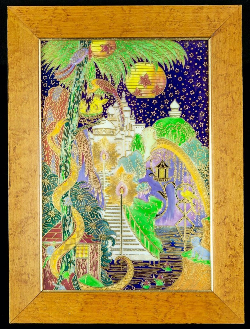 DAISY MAKEIG-JONES for WEDGWOOD -ENCHANTED PALACE- FAIRYLAND LUSTRE PLAQUE