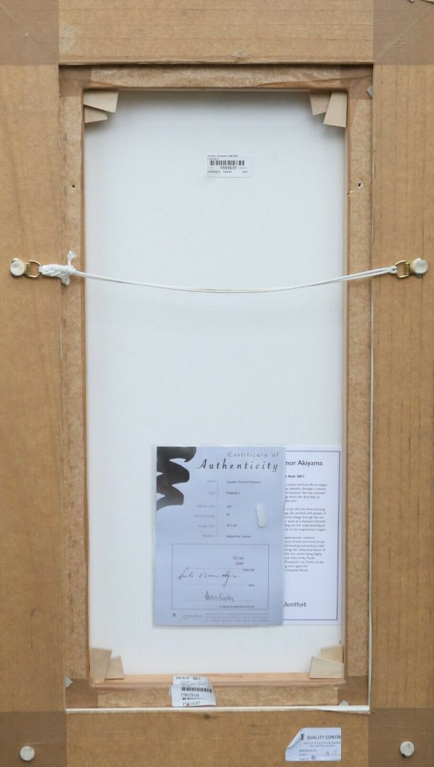 DANIELLE O'CONNOR AKIYAMA (BRITISH, C20th) -POSTERITY II- LIMITED EDITION FLORAL PRINT &amp; COA