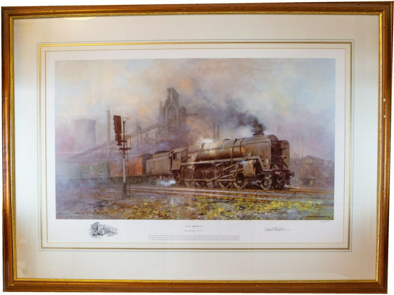 DAVID SHEPHERD (BRITISH, 1931-2017) -HEAVY FREIGHT 67- LIMITED EDITION LOCO PRINT, SIGNED
