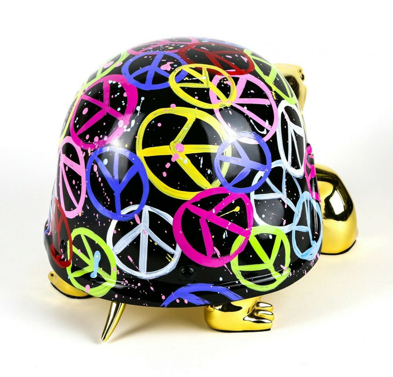 DIEDERIK VAN APPLE -WORLD PEACE GOLDEN PEACE TURTLE- LIMITED EDITION SCULPTURE