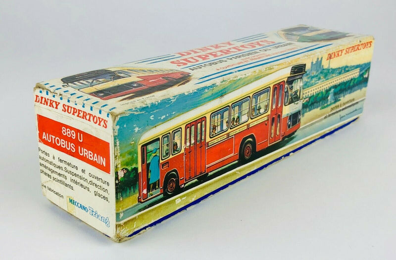 DINKY SUPERTOYS - AUTOBUS PARISIEN OU URBAN, No. 889U FRENCH BUS COACH MODEL, BOXED