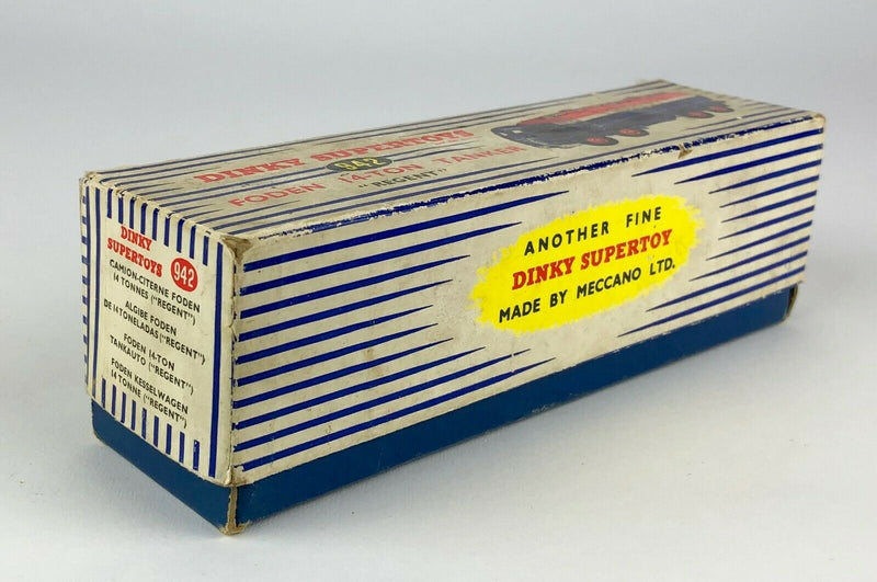 DINKY SUPERTOYS - FODEN 14-TON REGENT TANKER, No. 942- MODEL LORRY TRUCK WAGON, BOXED