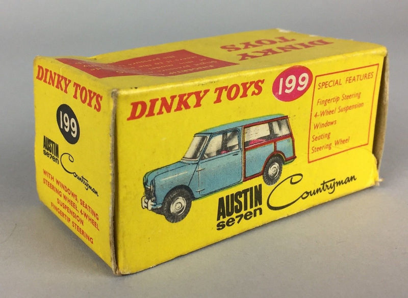DINKY TOYS - AUSTIN 7 SEVEN COUNTRYMAN, No 199 VINTAGE ESTATE MODEL CAR, BOXED