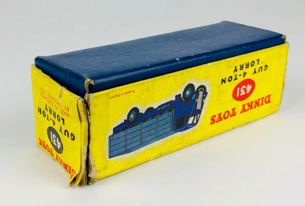 DINKY SUPERTOYS 511 GUY CAMION 4 TONNES 2 tons bleu - ébréché DINKY SUPERTOYS 511 GUY CAMION 4 TONNES 2 tons bleu - ébréché