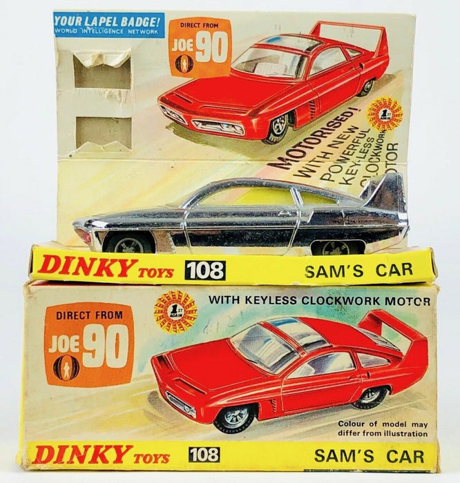 Dinky Toys -Sam'S Car No. 108- Vintage Gerry Anderson Joe 90 Model