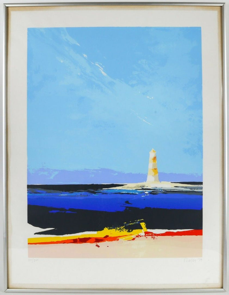DONALD HAMILTON FRASER RA (BRITISH, 1929-2009) -LIGHTHOUSE- LIMITED EDITION PRINT, SIGNED