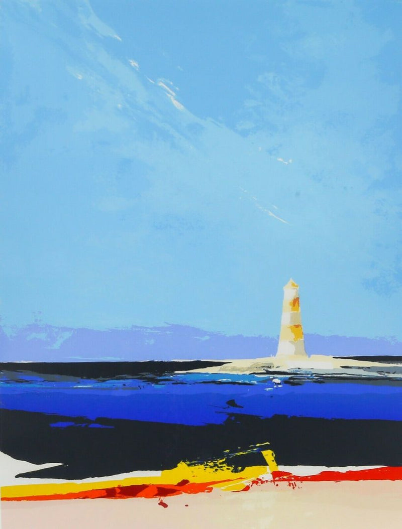DONALD HAMILTON FRASER RA (BRITISH, 1929-2009) -LIGHTHOUSE- LIMITED EDITION PRINT, SIGNED