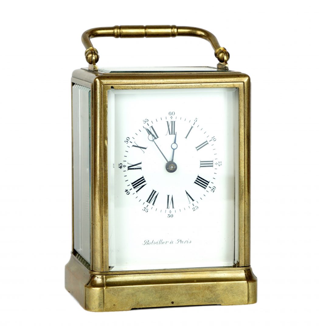 Bolviller A Paris - C19Th French Brass/Glass Cased Travel Carriage ...