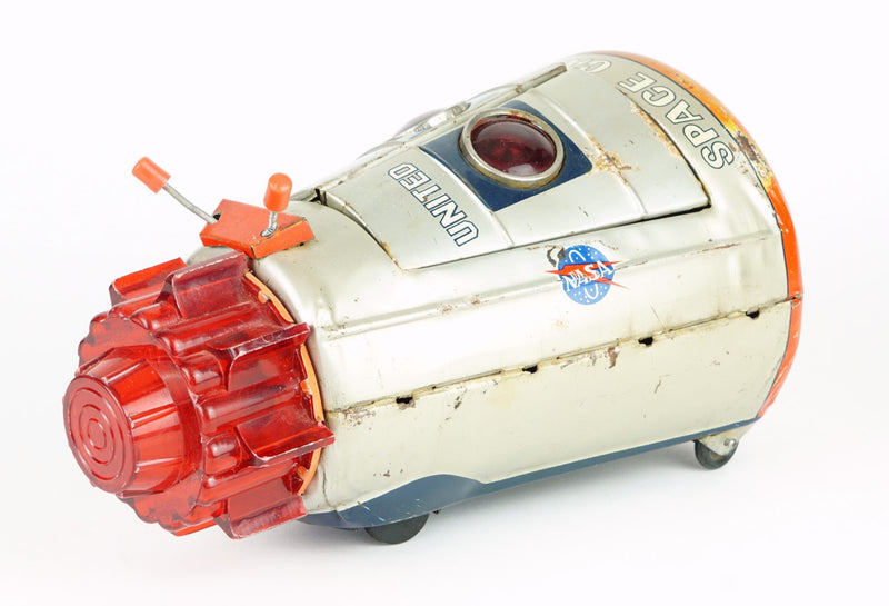 HORIKAWA 'NEW SPACE CAPSULE' VINTAGE UNITED STATES NASA TIN PLATE ROCKET SHIP