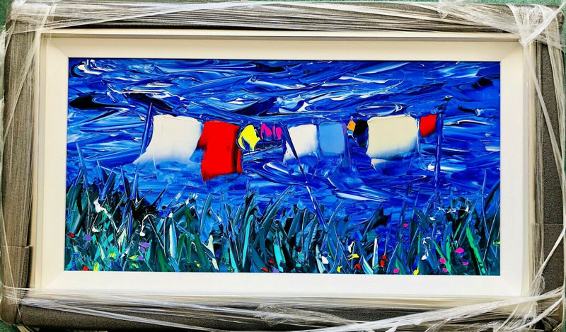 DUNCAN MACGREGOR (b.1961) -CALM BREEZE- ORIGINAL OIL ON BOARD PAINTING, SIGNED