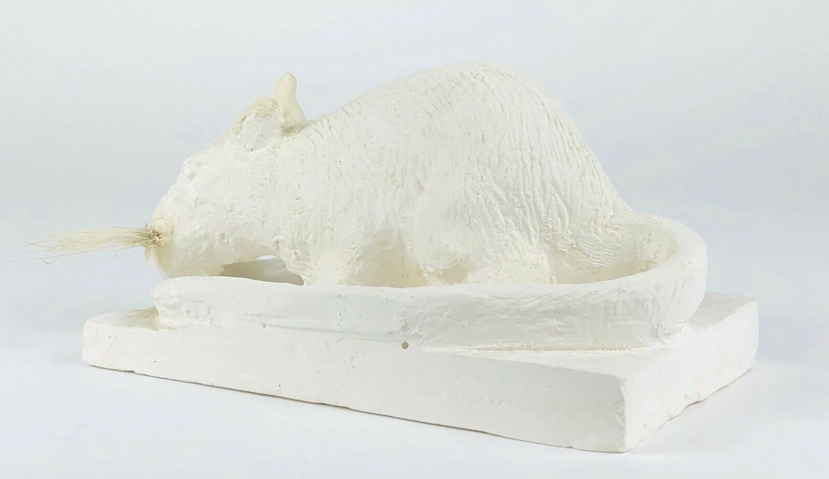 EDUARDO PAOLOZZI (SCOTTISH, 1924-2005) -RAT- CAST PLASTER FIGURE MODEL, SIGNED