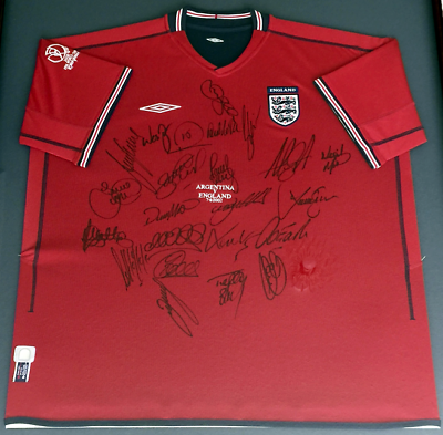 Signed England Shirt football