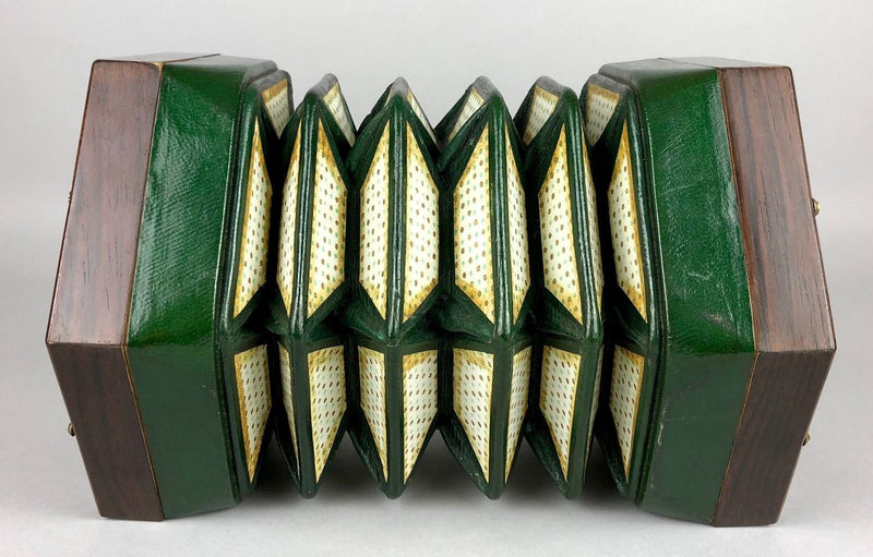 F C NICKOLDS - ENGLISH 48-KEY SYSTEM CONCERTINA HAND ACCORDION in C WHEATSTONE CASE