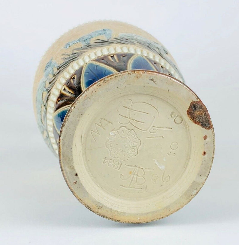 HANNAH BARLOW for DOULTON LAMBETH - SHEEP LAMB CATTLE STONEWARE VASE