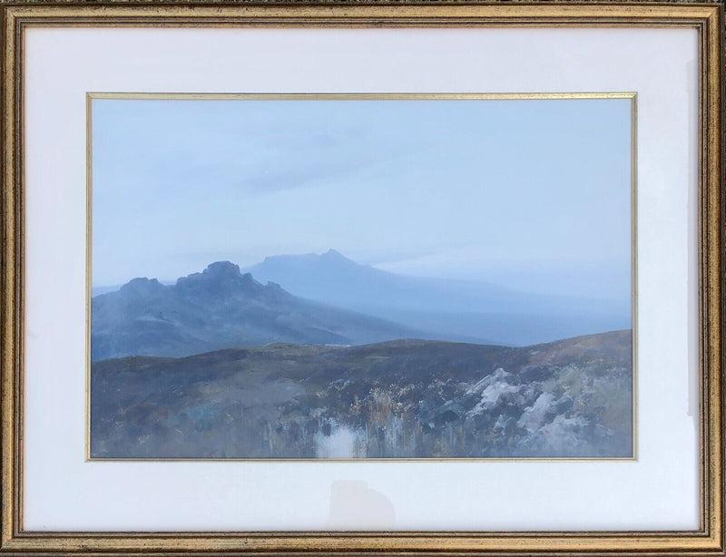FREDERICK JOHN WIDGERY 'HAY TOR', DARTMOOR LANDSCAPE GOUACHE SIGNED