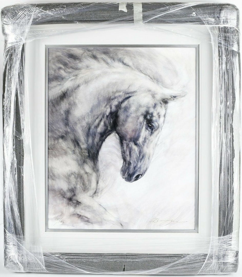 GARY BENFIELD (BRITISH, b.1965) -MOONLIGHT- LIMITED EDITION HORSE PRINT &amp; COA