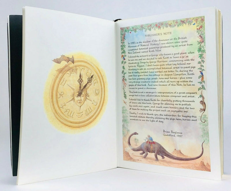 GENESIS PUBLICATIONS 'SONGS BY GEORGE HARRISON' ORIGINAL 1987 TEST PRINT BOOK