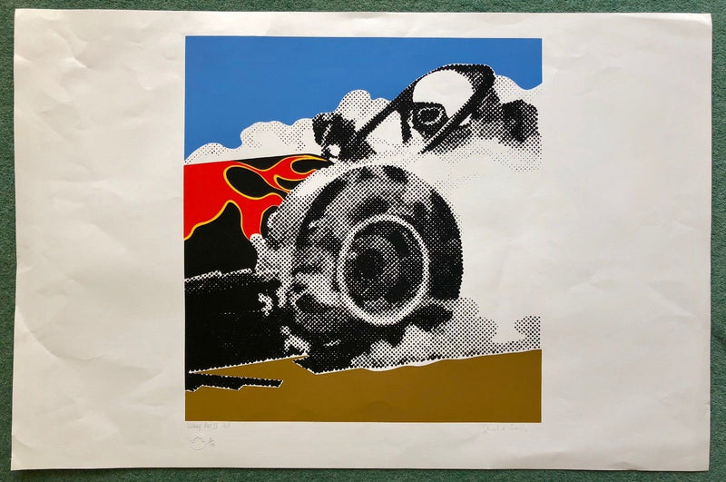 GERALD LAING 'SWAMP RAT IV' LIMITED EDITION DRAGSTERS SCREEN PRINT, SIGNED