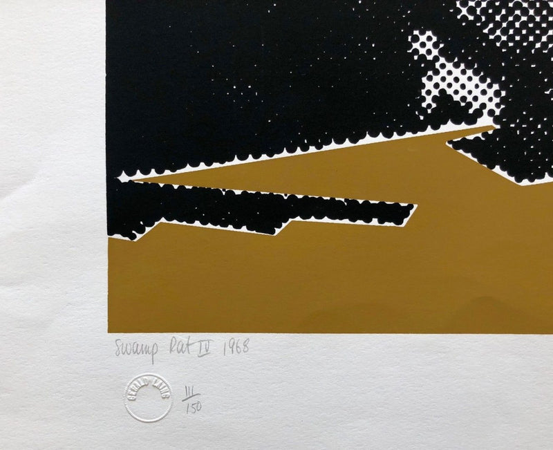 GERALD LAING 'SWAMP RAT IV' LIMITED EDITION DRAGSTERS SCREEN PRINT, SIGNED