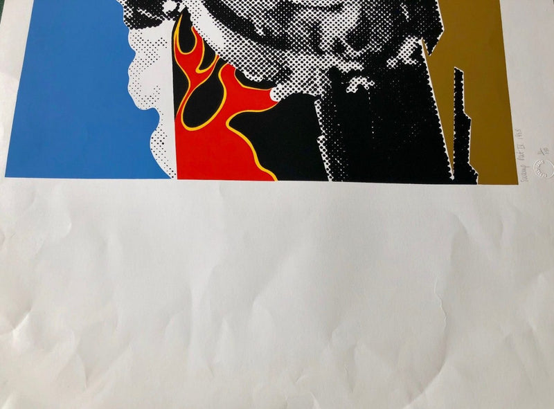 GERALD LAING 'SWAMP RAT IV' LIMITED EDITION DRAGSTERS SCREEN PRINT, SIGNED