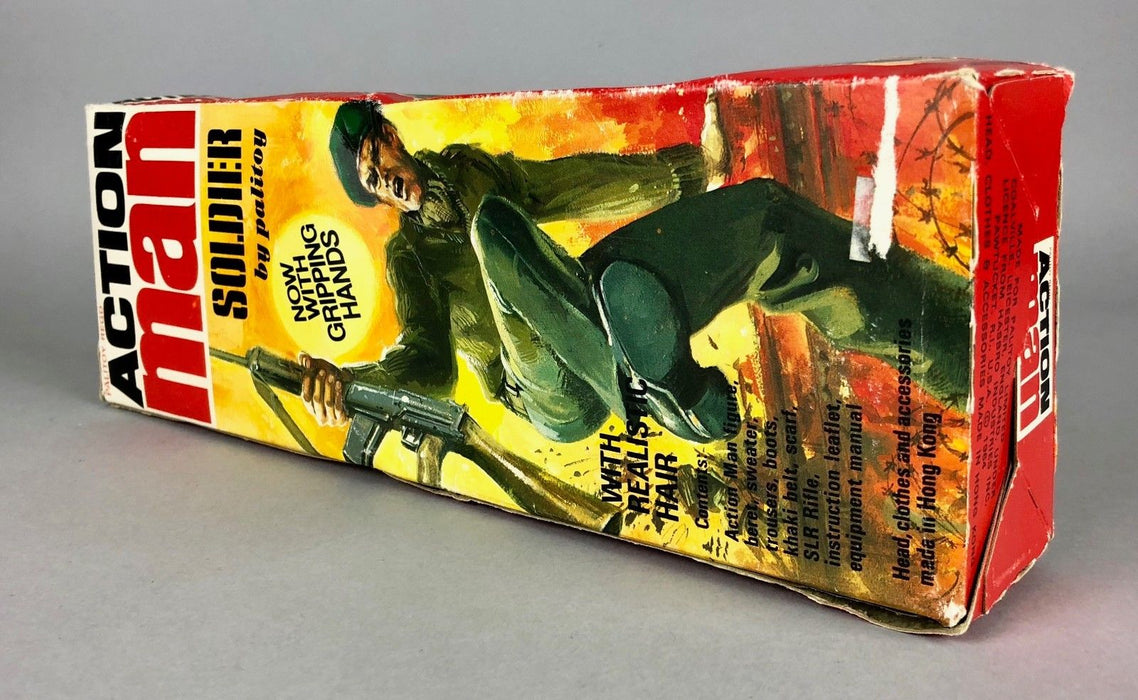 PALITOY -ACTION MAN SOLDIER- GRIPPING HAND COMBAT ARMY 34052 &amp; ACCESSORIES
