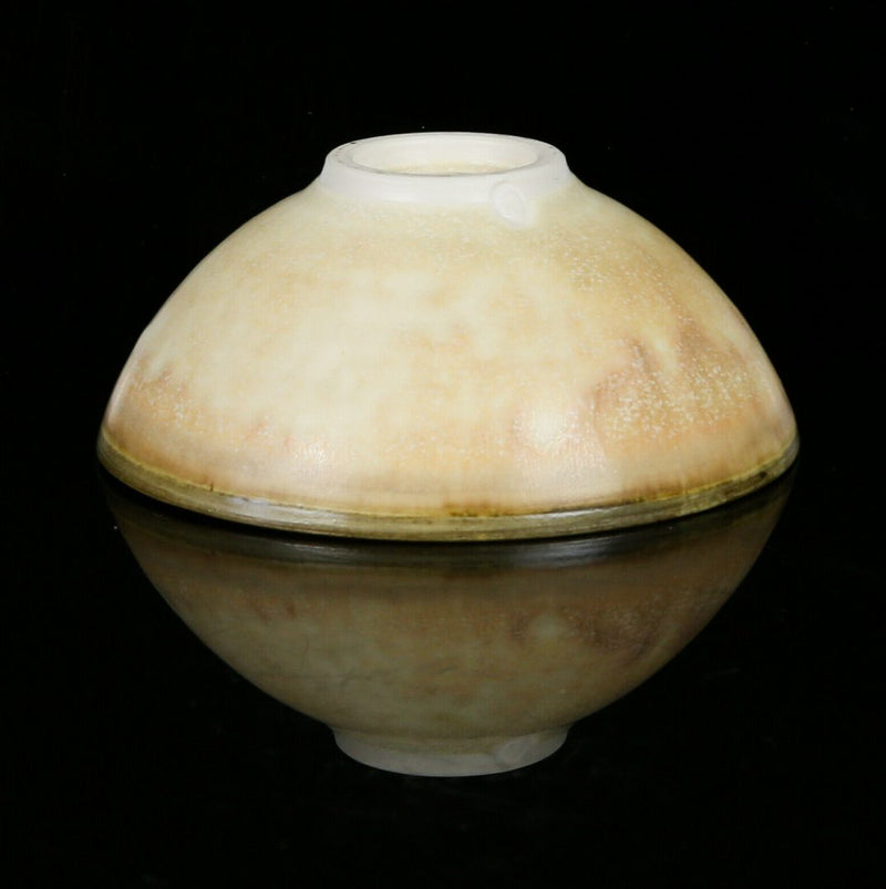 HAZEL JOHNSON (BRITISH, 1933-2011) STUDIO POTTERY PORCELAIN FOOTED BOWL