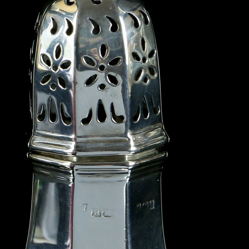 HENRY MATTHEWS - 925 STERLING SILVER SUGAR CASTER, BIRMINGHAM 1907, 162g