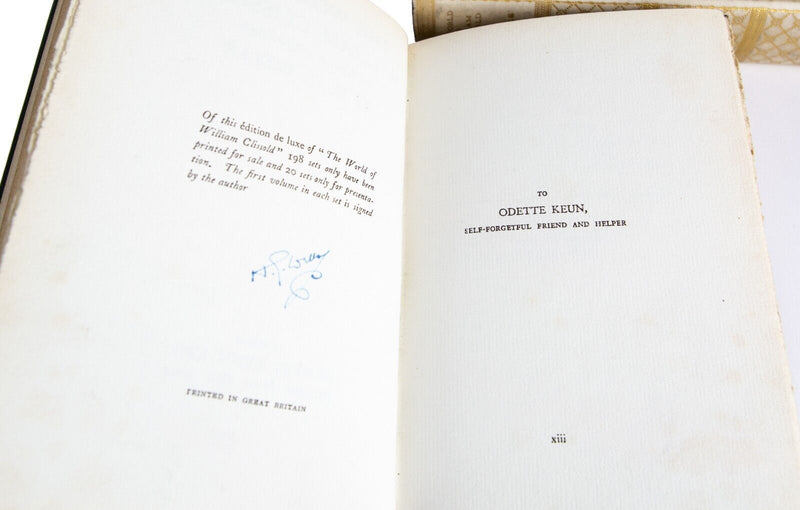 H.G. WELLS -WORLD OF WILLIAM CLISSOLD- 1926 ERNEST BENN, LIMITED EDITION, SIGNED