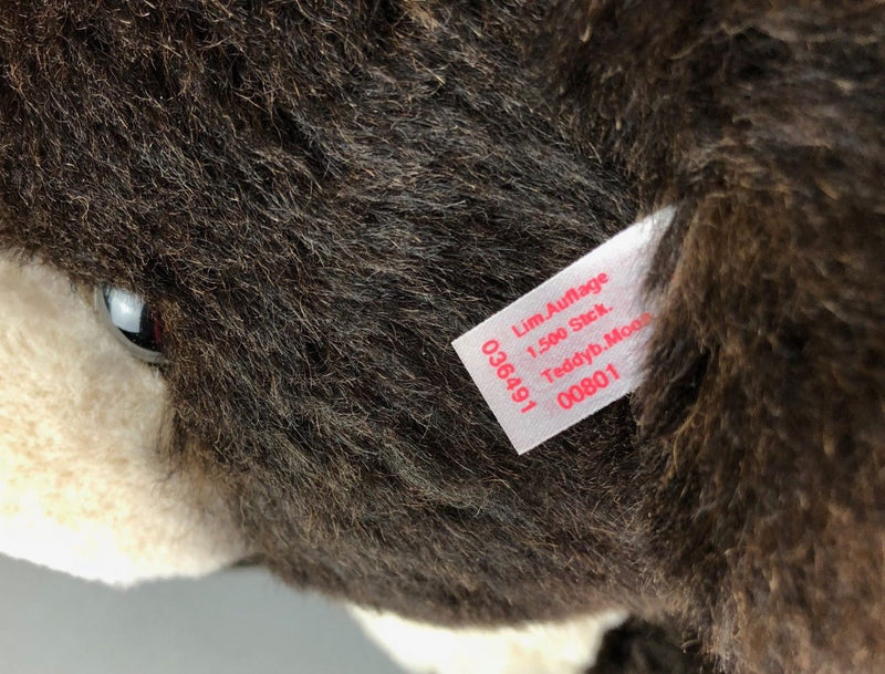 STEIFF 'MOON TED' LIMITED EDITION ALPACA MOHAIR TEDDY PANDA BEAR 662423, BOXED