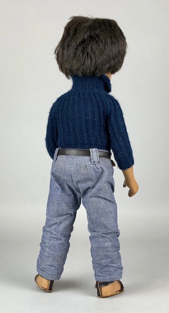 TRENDON SASHA DOLL 'GREGOR DARK DENIMS' BOY No 4-301 JUMPER JEANS SANDALS, BOXED