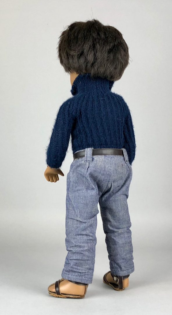TRENDON SASHA DOLL 'GREGOR DARK DENIMS' BOY No 4-301 JUMPER JEANS SANDALS, BOXED