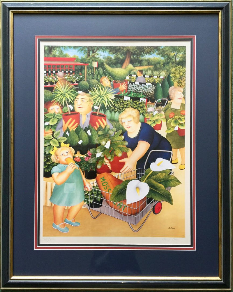 BERYL COOK 'GARDEN CENTRE' LIMITED EDITION ALEXANDER GALLERY PRINT 172/850, SIGNED