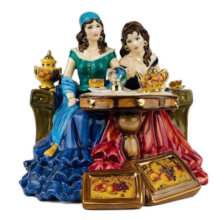 ROYAL WORCESTER 'LUCKY IN LOVE' LIMITED EDITION FORTUNE TELLER FIGURE