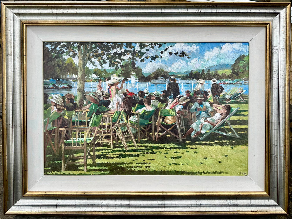 SHERREE VALENTINE DAINES, 'REGATTA MEMORIES', LARGE LIMITED EDITION PRINT & COA