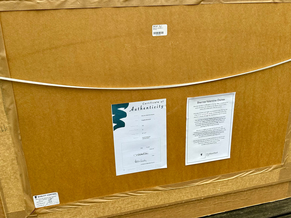 SHERREE VALENTINE DAINES, 'REGATTA MEMORIES', LARGE LIMITED EDITION PRINT & COA