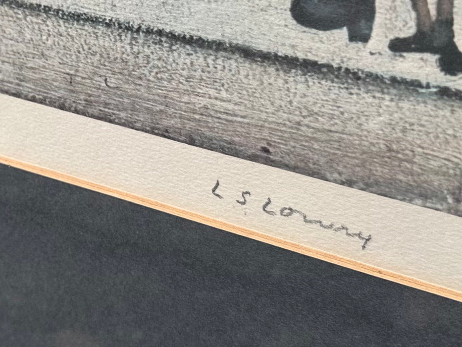 L.S. LAURENCE STEPHEN LOWRY 'MARKET SCENE IN A NORTHERN TOWN' SIGNED LIMITED EDITION PRINT