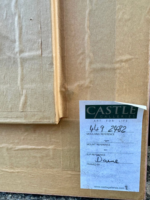 GOVINDER NAZRAN, 'HOLY DOG', BLACK, LARGE ORIGINAL OIL PAINTING, SIGNED