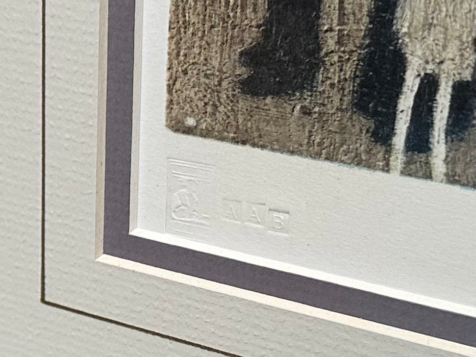 L.S. LAURENCE STEPHEN LOWRY 'CRIME LAKE' SIGNED LIMITED EDITION PRINT 2/500