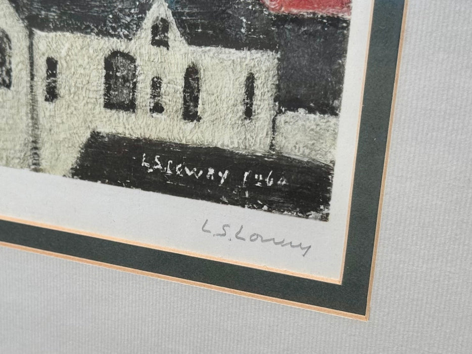 L.S. LAURENCE STEPHEN LOWRY, 'STATION APPROACH', SIGNED LIMITED EDITION PRINT, 370/850