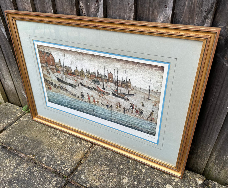 L.S. LAURENCE STEPHEN LOWRY, 'THE BEACH, DEAL', SIGNED LIMITED EDITION PRINT, 776/850