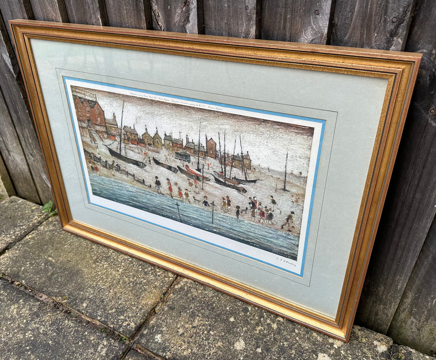L.S. LAURENCE STEPHEN LOWRY, 'THE BEACH, DEAL', SIGNED LIMITED EDITION PRINT, 776/850