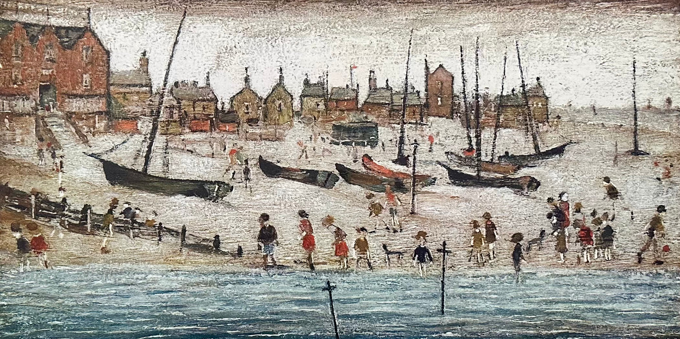 L.S. LAURENCE STEPHEN LOWRY, 'THE BEACH, DEAL', SIGNED LIMITED EDITION PRINT, 776/850