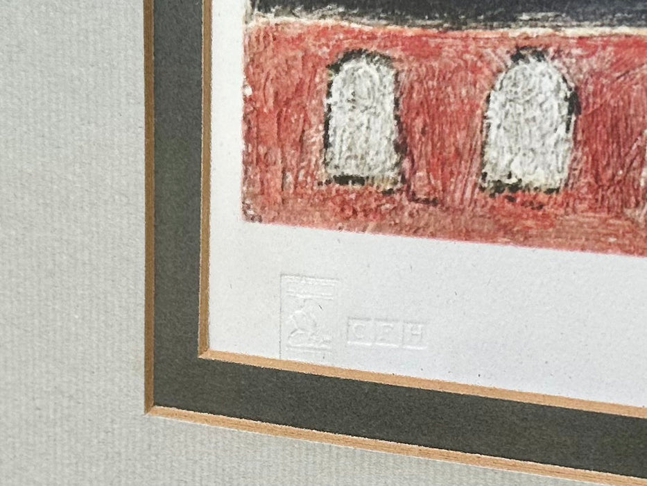 L.S. LAURENCE STEPHEN LOWRY, 'STATION APPROACH', SIGNED LIMITED EDITION PRINT, 257/850