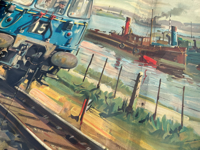 TERENCE CUNEO 'GLASGOW ELECTRIC' ORIGINAL BRITISH RAILWAYS TRAVEL POSTER c.1960