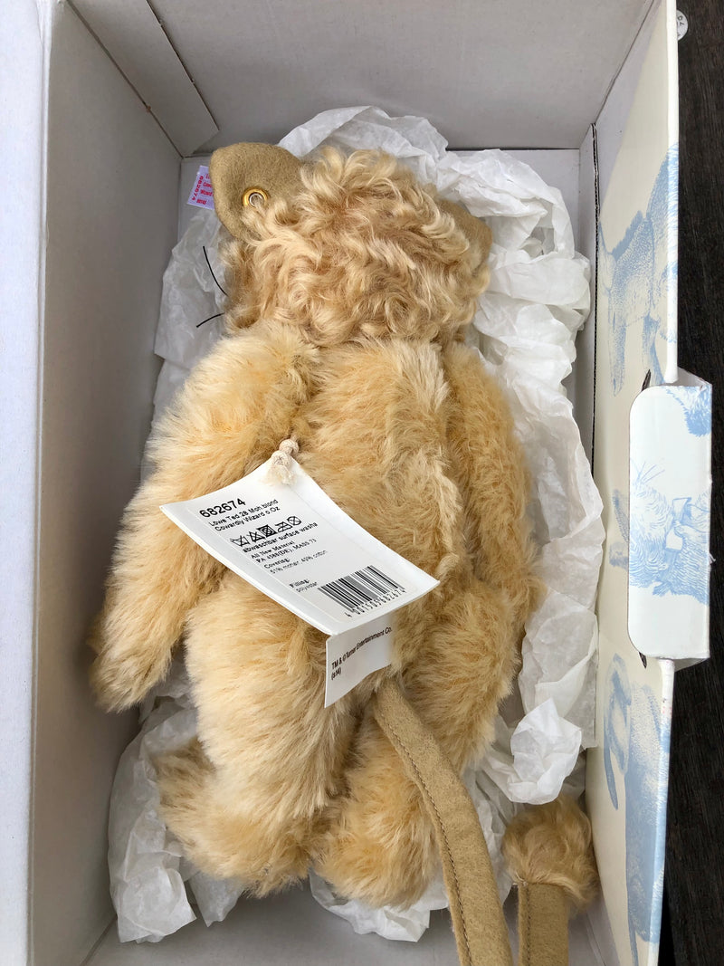 STEIFF 'COWARDLY LION' & 'WICKED WITCH' LIMITED EDITION WIZARD OF OZ TEDDY BEARS, BOXED
